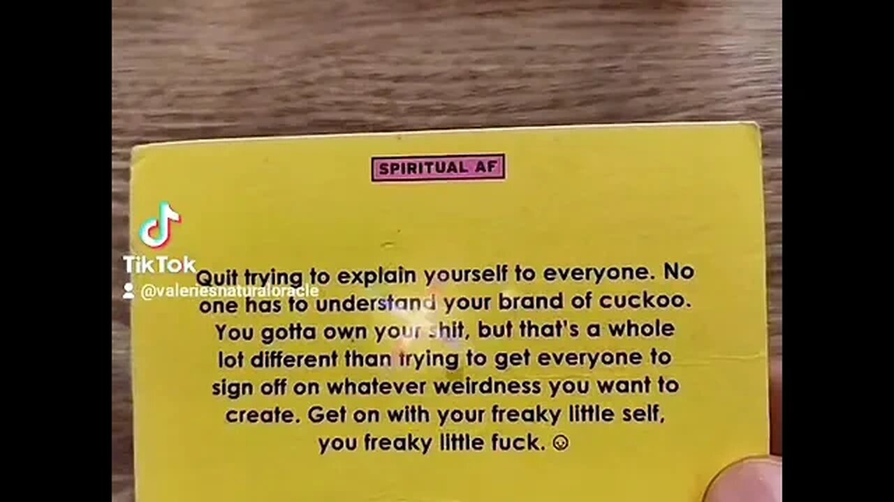 SPIRITUAL AF MESSAGE 😅#valeriesnaturaloracle #spiritualaf