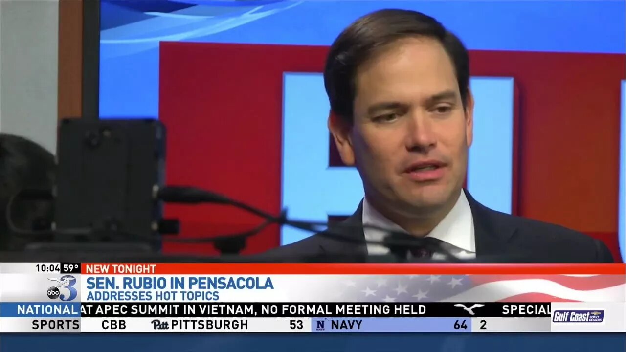 Rubio discusses Puerto Rico, veterans on ABC 3 Pensacola