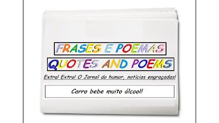 Notícias engraçadas: Carro bebe muito álcool! [Frases e Poemas]