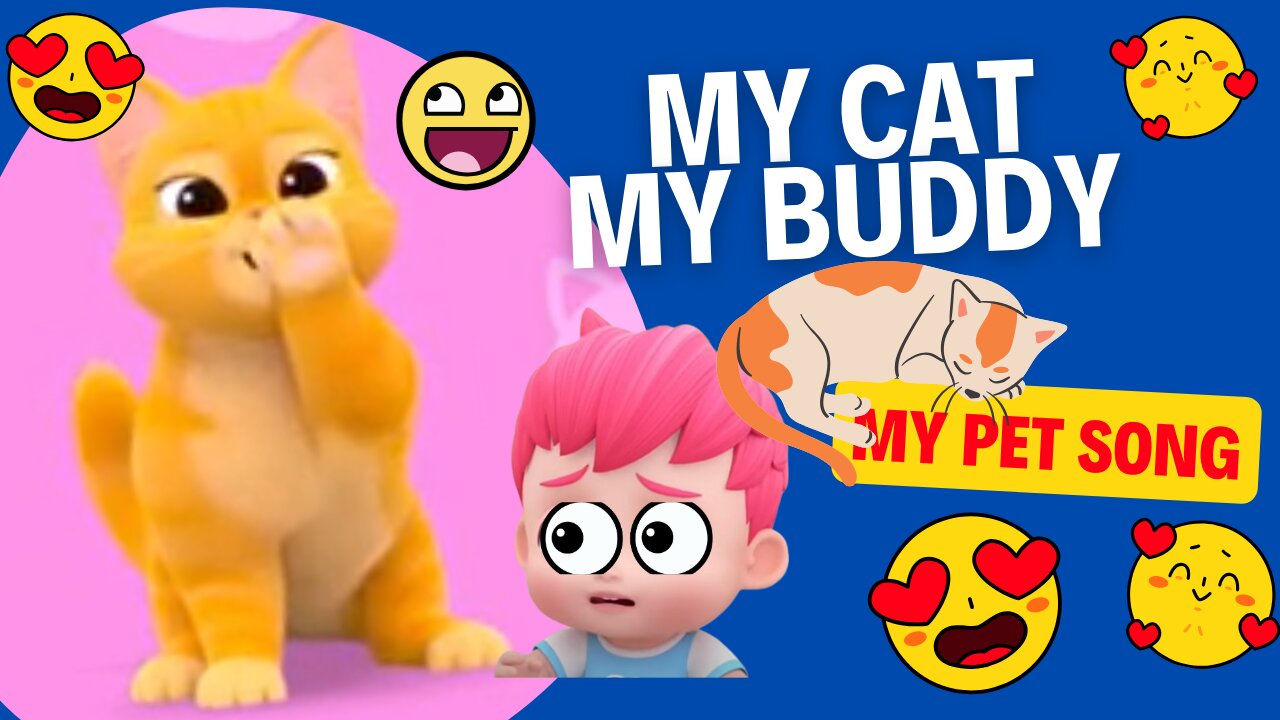 My Lovely Cat | Kid Cartoons | Baby Cartoons| Song for Kids