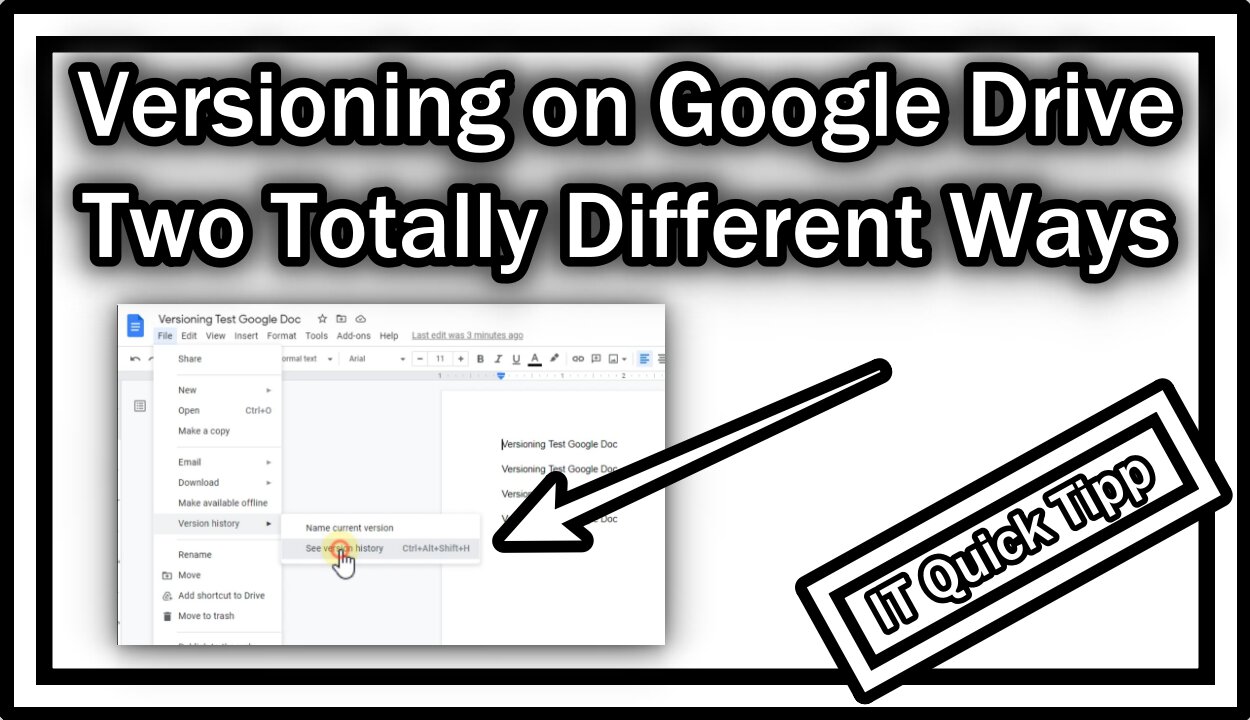 Versioning on Google Drive - Two Totally Different Ways - How Do They Work?