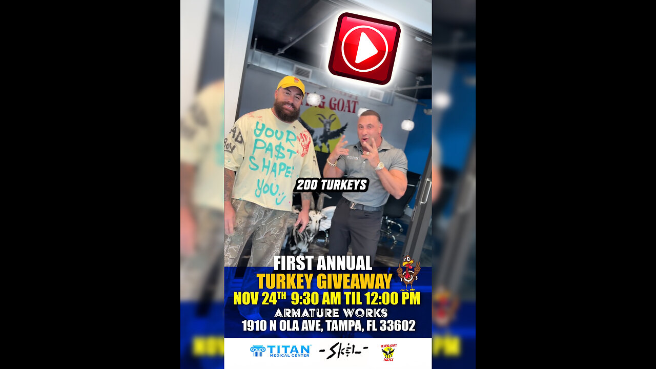#TitanMedical x SKEL x Flying Goat agency present: 1st Annual #Turkey #Giveaway to families in need!