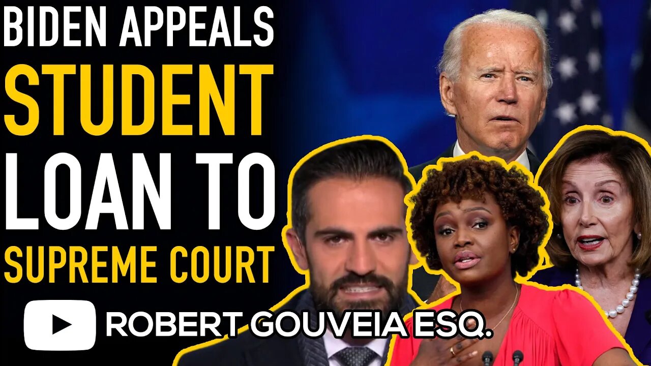 Biden APPEALS Student Loan Case to SUPREME COURT