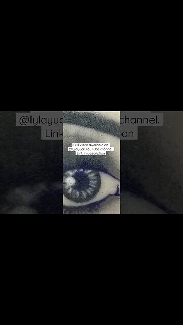 Realistic Eye Close Up Tattoo (FREE STENCIL INCLUDED) @Lyla Yuck