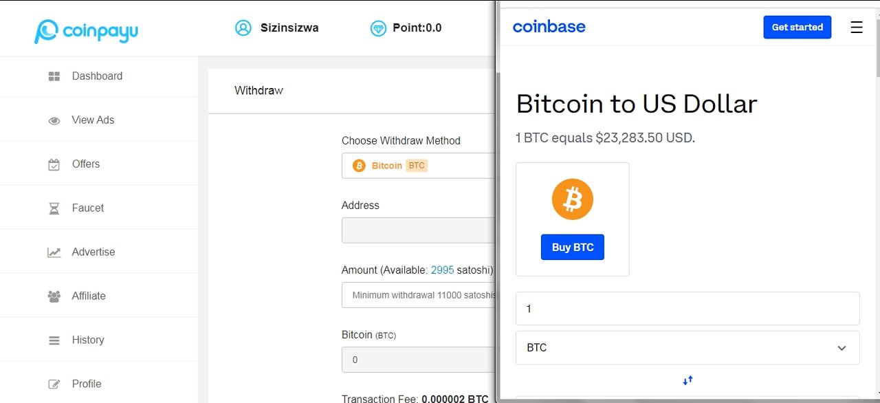 How To Get Free Bitcoin BTC Cryptocurrency Paid To Click At Coinpayu And Instant Withdraw