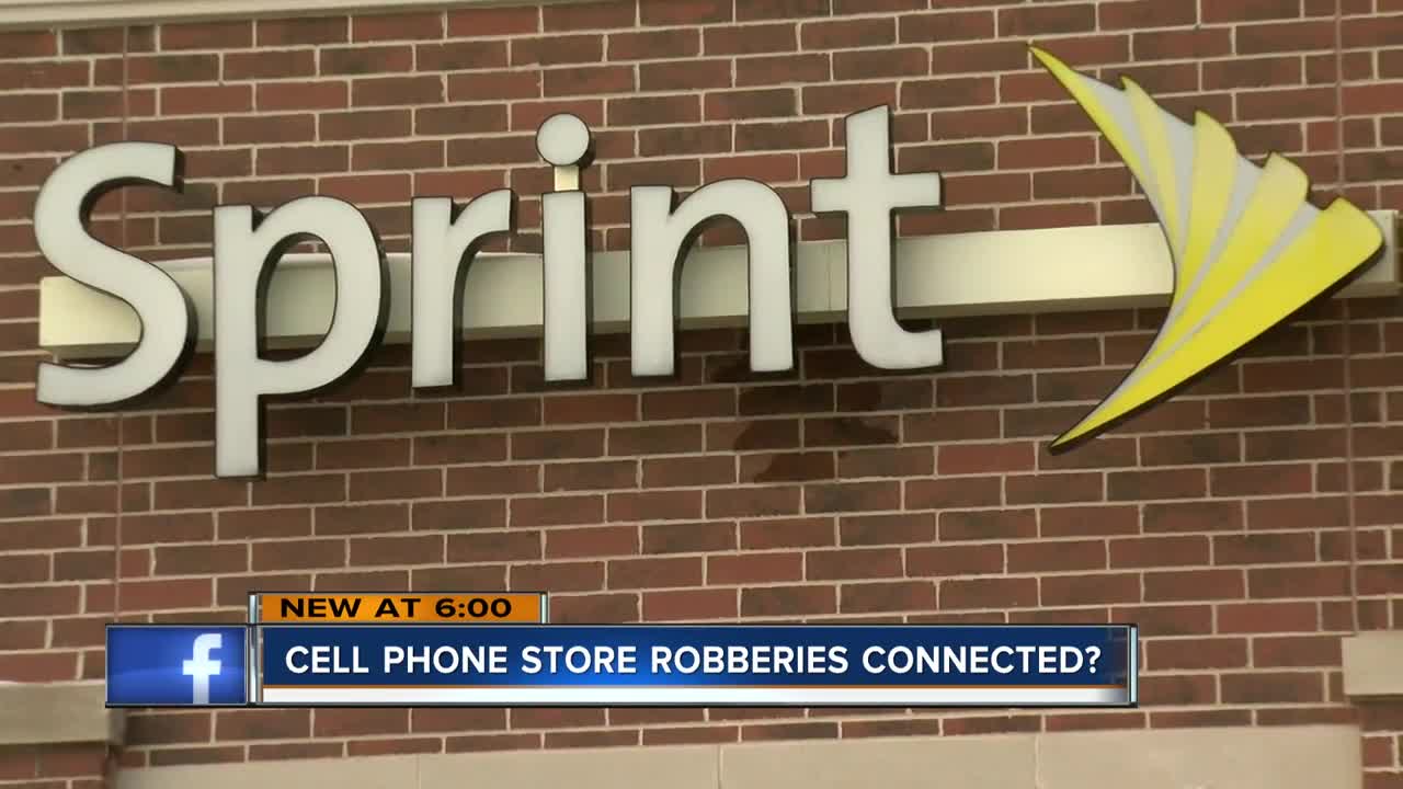 String of cell phone store robberies may be connected