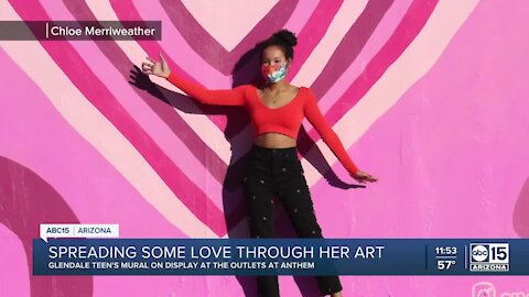 Arizona high schooler creates mural to spread love and kindness