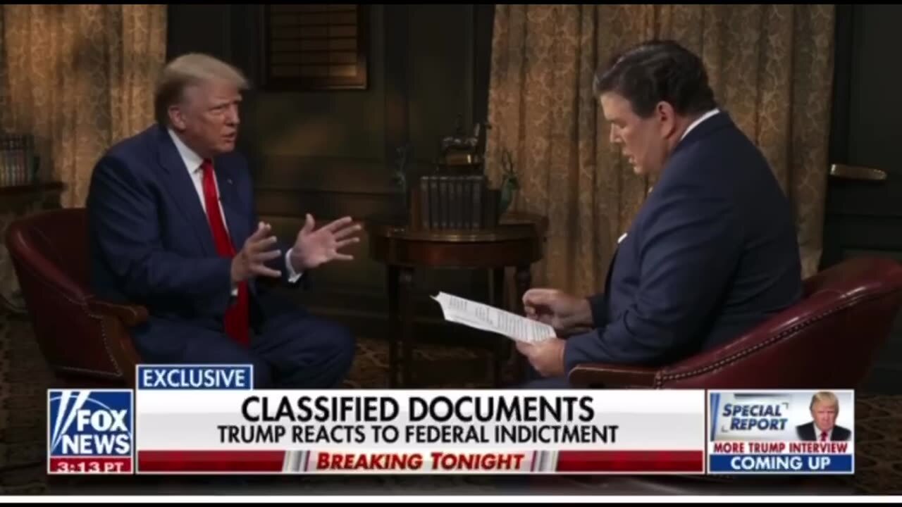 Donald Trump Interview with Fake News Bret Baier PART 1 - June 19, 2023