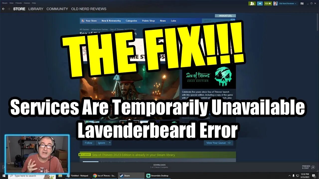 How To FIX Sea Of Thieves Services Are Temporarily Unavailable Lavenderbeard Error 🏴‍☠️‍☠️