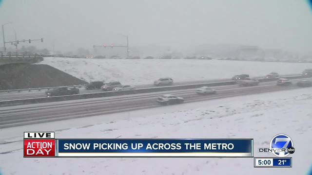 Denver area storm snarls commute with multiple crashes, road closures