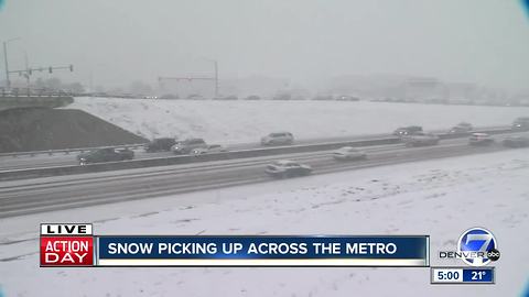 Denver area storm snarls commute with multiple crashes, road closures
