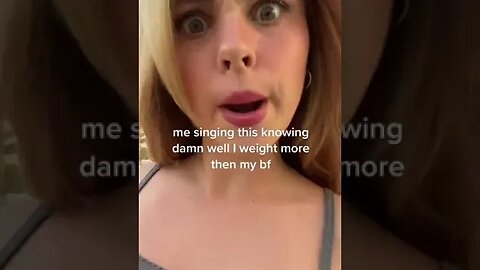 Me Singing This Knowing Damn Well I Weight More Then My Bf Video By Bellathebaddie420 #Shorts