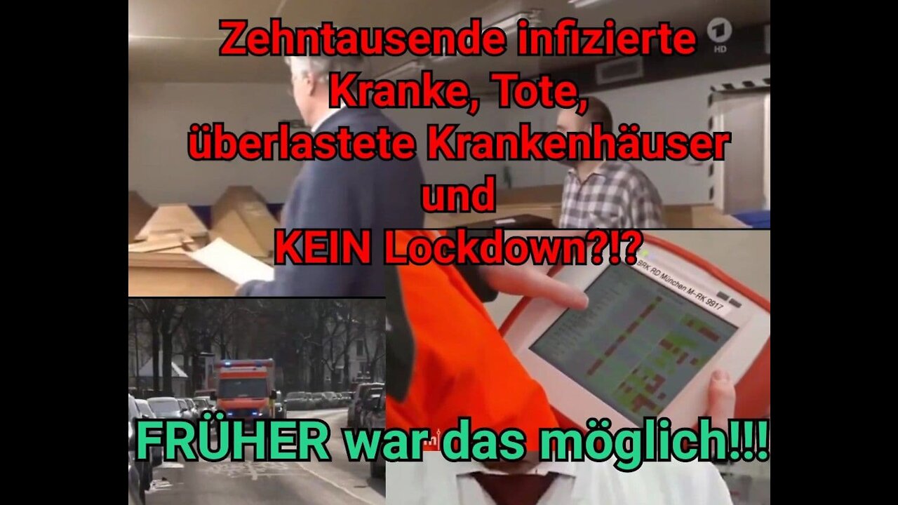 ZEHNTAUSENDE KRANKE, TOTE, Krankenhäuser ÜBERLASTET & KEIN Lockdown! Geht das? Früher schon...