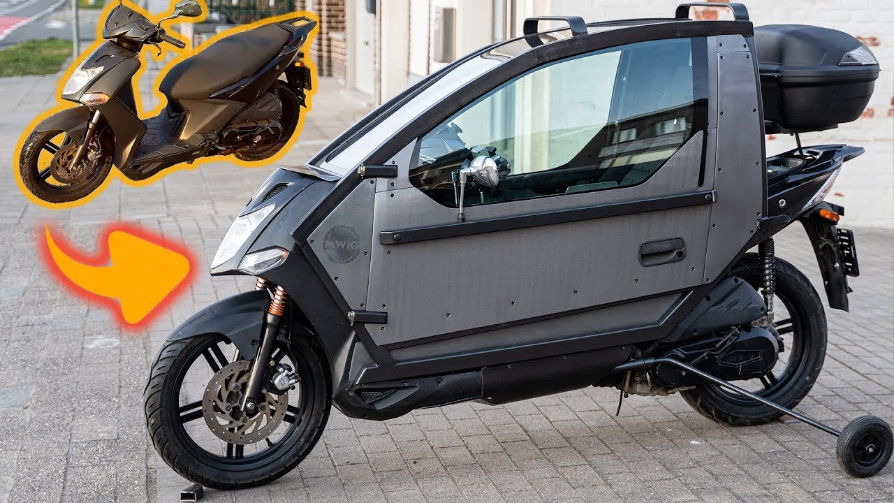 Making of futuristic motorcycle - I Modified Scooter to the two-wheeled vehicle.