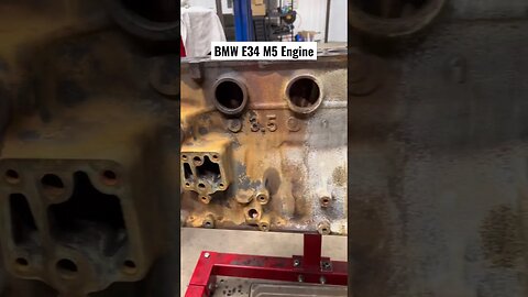 BMW E34 M5 Engine Block #bmw #bmwe34 #bmwm5 #diy #restoration #cars #automotive #mechanic #engine