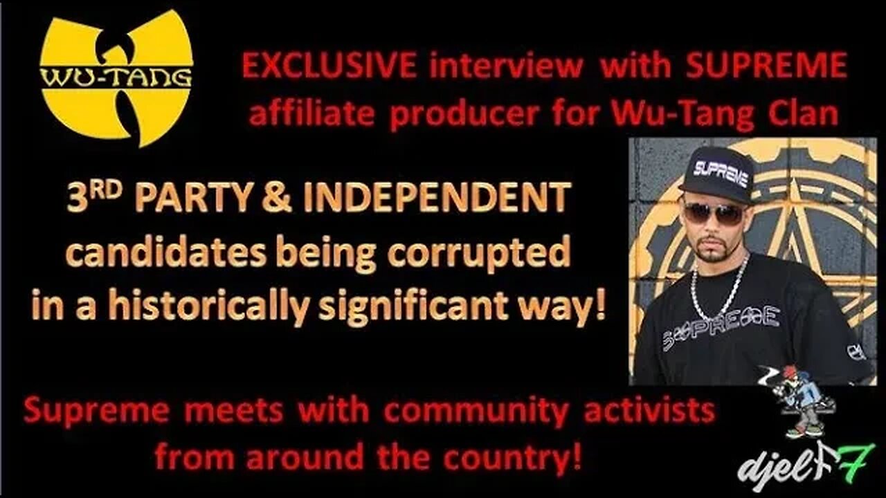 Supreme from Wu Tang chats with activists about Rage Against the War Machine, Public Housing & more!