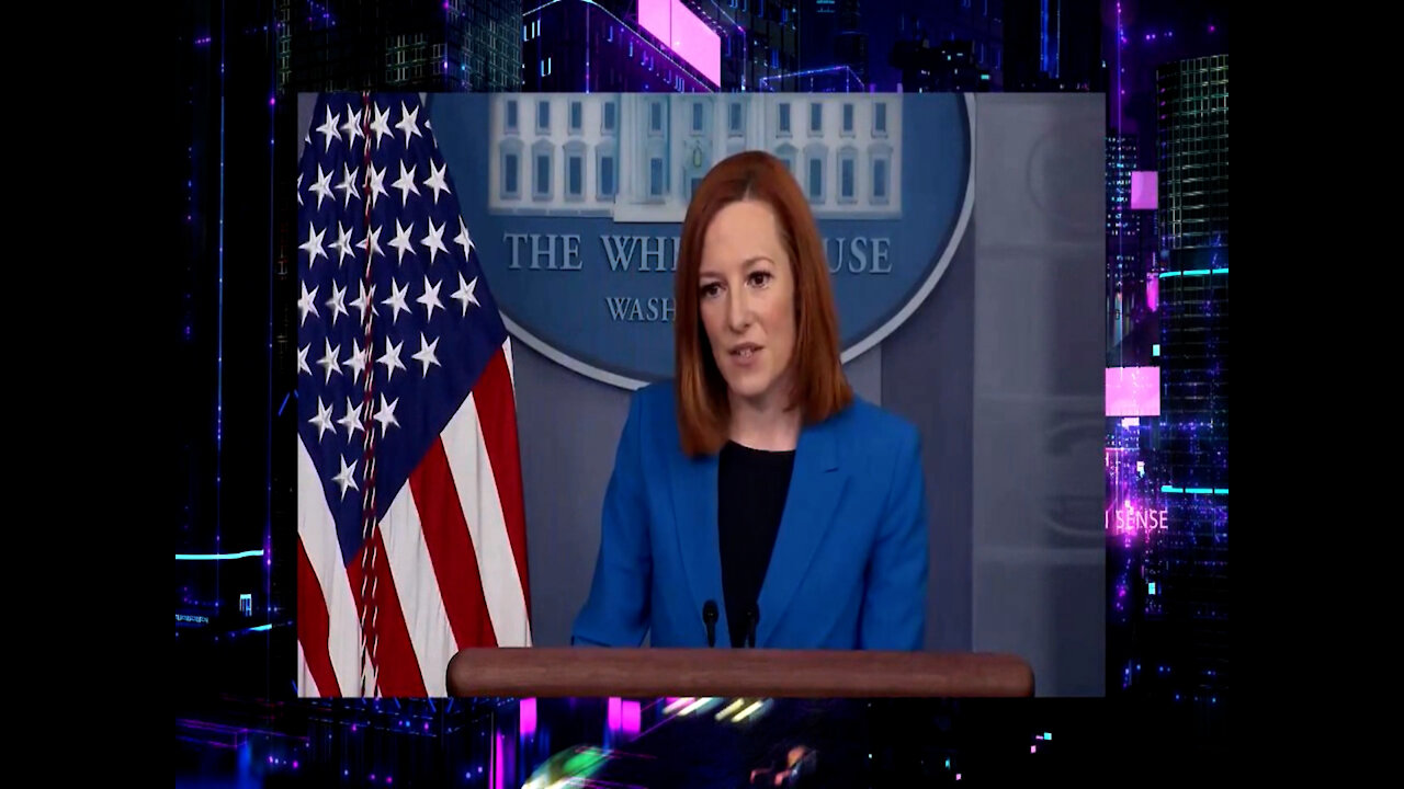 Psaki Tries Her Best To Defend Joe Biden Being The Only World Leader to Wear Mask At Virtual Summit