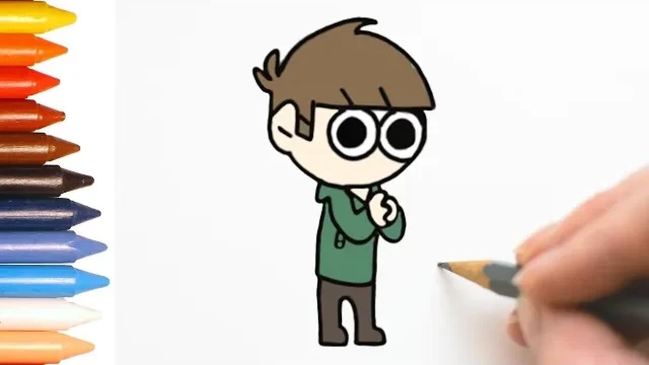 COMO DESENHAR EDD KAWAII - EDDSWORLD - PASSO A PASSO - FÁCIL