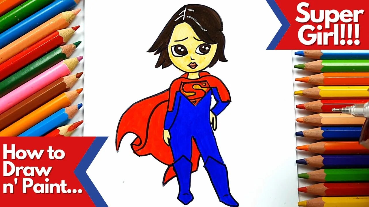 How to Draw and Paint the DC Comics Supergirl