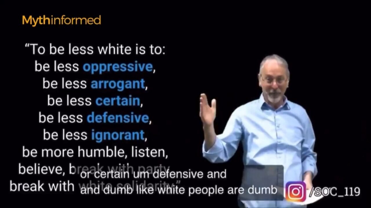 "White People Are Dumb" and should "Be Less White" According to Penn State Professor