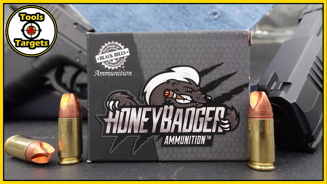 HUSH Little Badger...125 Grain Black Hills Honey Badger Subsonic 9MM AMMO Ballistic Gel Test!