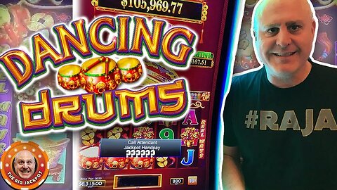 🥁 My BIGGEST EVER Bonus Jackpot On… 💃 Dancing Drums!!! | Raja Slots