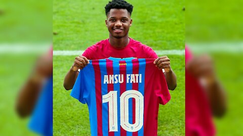 Ansu Fati, became the heir to the number 10 of Leo Messi