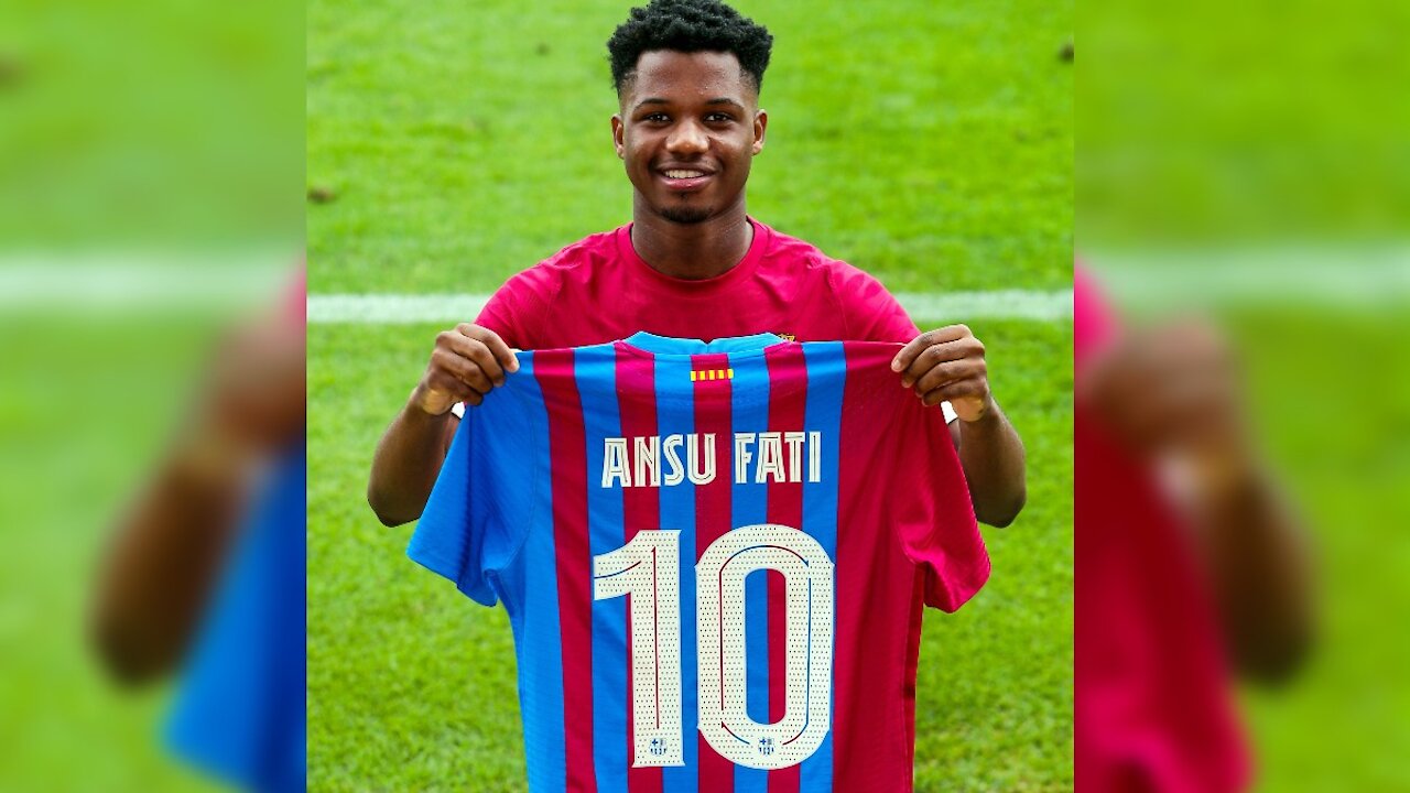 Ansu Fati, became the heir to the number 10 of Leo Messi