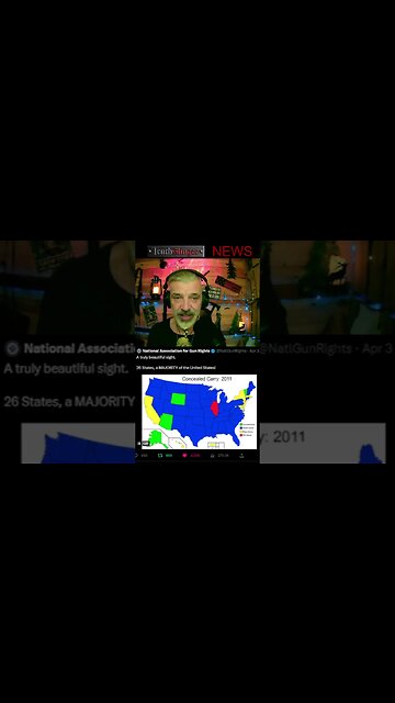 HALF THE COUNTRY IS OPEN CARRY #shortsvideo #shortsfeed #news #opencarry #gunrights #guncontrol