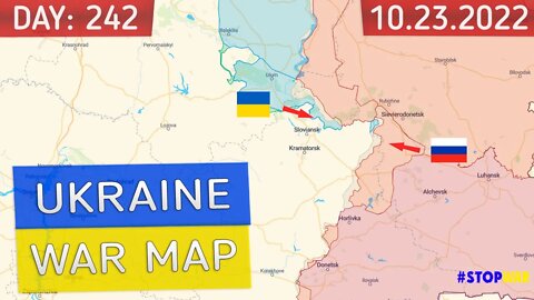 Russia and Ukraine war map 23 October 2022 - 242 day invasion | Military summary latest news today