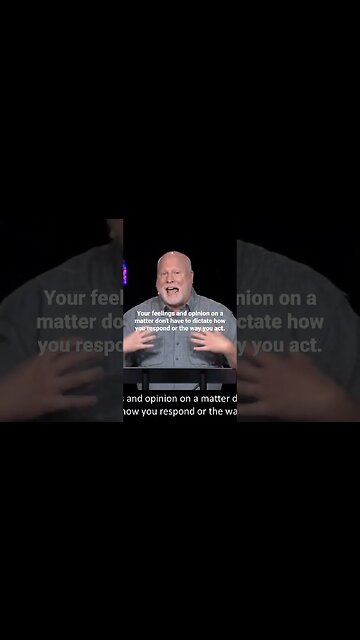 Your feelings don't have to dictate how you act. #youtubeshorts