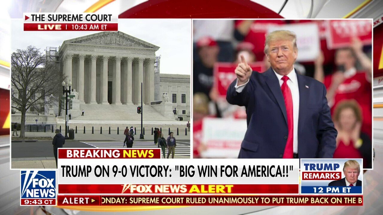 Trump Touts Supreme Court Ruling As 'Great Win For America'