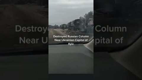 destroyed Russian column||Ukraine vs russia war||#shorts #gigox #fight