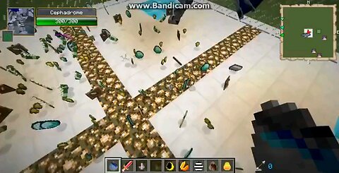 Minecraft mob battle robo warrior vs cephadrome