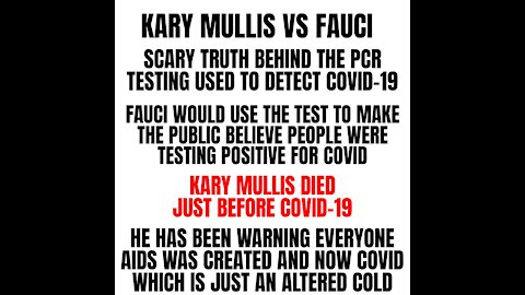 Fauci used the PCR Test and Rigged It To Make Asymptomatic People believe They have Covid