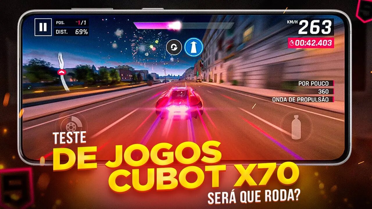 CUBOT X70 - Teste de JOGOS! Asphalt 9, será que roda liso?