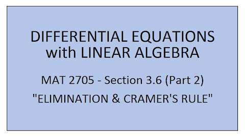 MAT 2705 - Section 3.6 (Part 2)