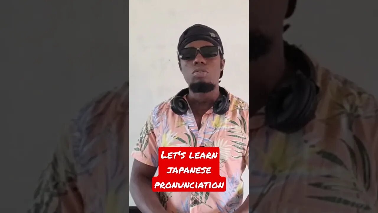 Let's learn japanese pronunciation