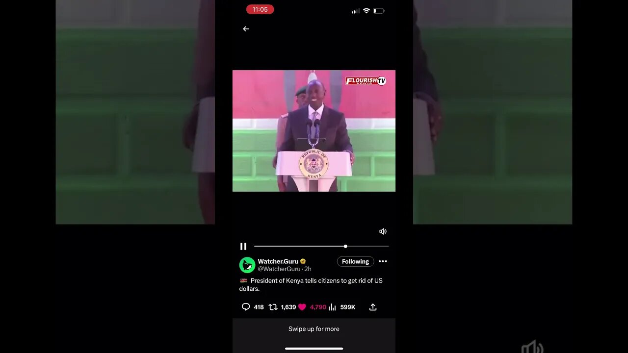 President Tells Citizens To Get Rid Of U.S Dollar