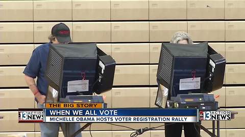 Voter registration rally held in Las Vegas