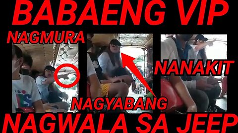 NAKAKATAKOT BABAENG VIP NAGWALA SA JEEP