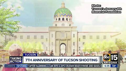 Memorial dedication set for 7th anniversary of Tucson shooting