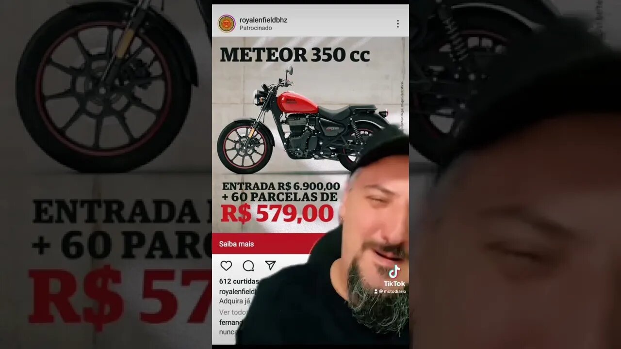 Royal Enfield Meteor 350, na concessionária a mais de 40 mil não dá né papai