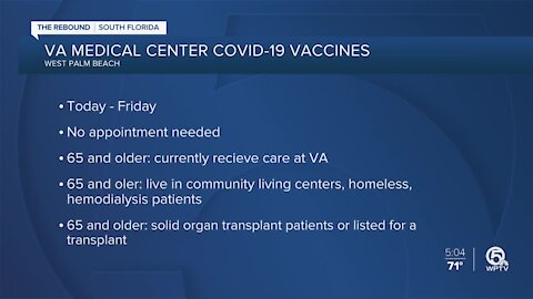 West Palm Beach VA offering COVID-19 vaccine this week