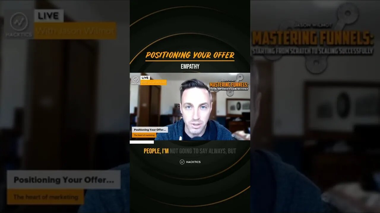 Using empathy to clarify your offer.