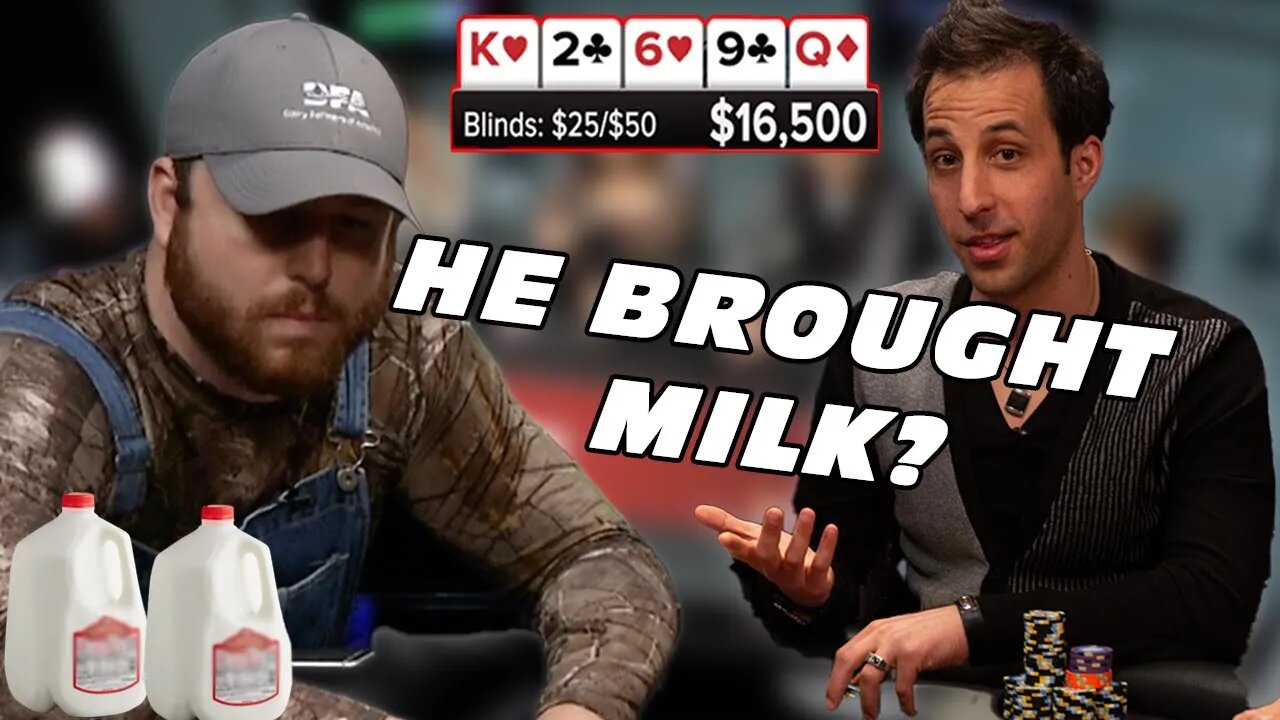 Real Life Milk Man Wins a Seat on Poker Night | Hand of the Day presented by BetRivers