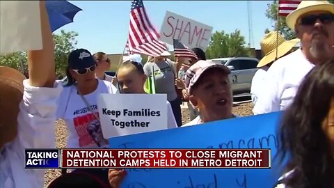 Protests to close migrant detention camps held in metro Detroit