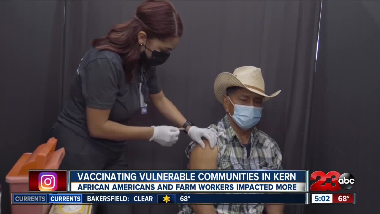 Vaccinating vulnerable communities in Kern County, African-Americans and farmworkers impacted more