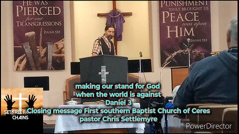 making our stand for God when the world is against Daniel 3 Closing message