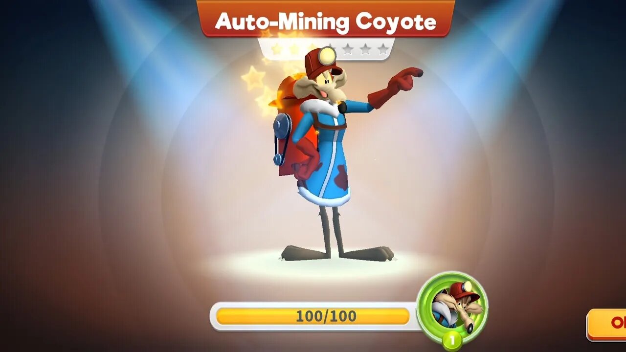 Auto-Mining Coyote Unlocked!! Looney Tunes World of Mayhem - Subscribe for more